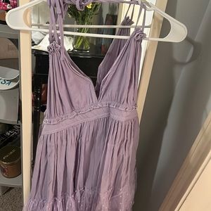 Purple flowy dress
